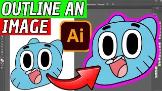 How To Add Outline To An Image In Adobe Illustrator 2026 (Easy)
