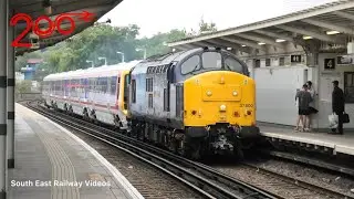 ROG Class 37 + Southeastern Class 465 | 37800 + 465908 (NSE) pass Peckham Rye - 16/8/2025