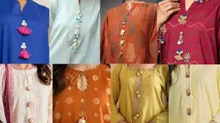 Stylish Neck Design For Summer/Neck Designs With Beads/Dress Gala design/Pearl Neck Design 2025