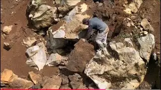 the giant rocks cover the mining site