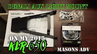 Denali light Bracket for the front fender of the KLR 650