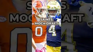 REACTION: Saints Mock Draft From ESPN #nfl #saints #shorts Saints News