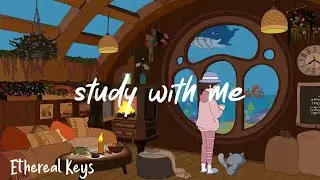 🍂 Autumn Study Session 🍁 Warm Piano & Rain for Productivity