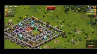 Throne rush  level 12,Troll and mage succesfull  enemy attack to castle