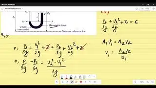 Venturi Meter (Application of Bernoulli's theorem)-Fluid Mechanics