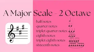 Violin Tutorial: A Major Scale - 2 Octave Scale
