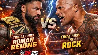 Roman Reigns vs The Rock!!!Can The Final Boss The Rock finally Defeat the Tribal Chief??? 😲🤔🤔