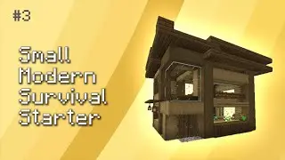 How to build a Small Modern House (Minecraft Tutorial)