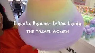 Gigantic Rainbow Cotton Candy in Tokyo