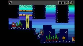 Wobble scrolling / Underwater - Miracle Boy in Dragon Land - Atari 1040 ST