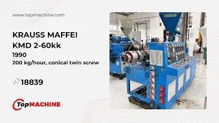 KRAUSS MAFFEI KMD 2-60kk PVC extruder used