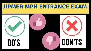 JIPMER MPH ENTRANCE EXAM TIPS#MASTERS IN PUBLIC HEALTH #