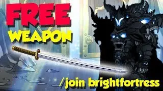 AQW - FREE WEAPON in BrightFortress! + ITEM Showcase!