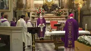 Collegiata San Lorenzo: rito delle esequie di don Andrea Lombardi (24-11-2021)