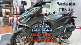 MIRIP 'ABS' | HONDA VARIO 160 CBS sp 2025 / Matte BLACK / Warna HITAM 2025