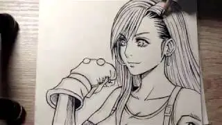 Speed drawing Tifa Lockhart FFVII