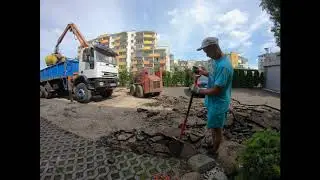 Rwiemy asfalt Mini ładowarka GEHL 4625 time lapse