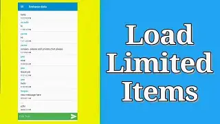 Firebase Load limited items