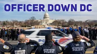 DC Police Officer killed in line of duty and 1000s come out to pay respects.