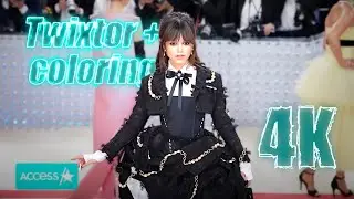 Jenna Ortega Met Gala 2023  scenepack 4K twixtor with coloring for edits MEGA