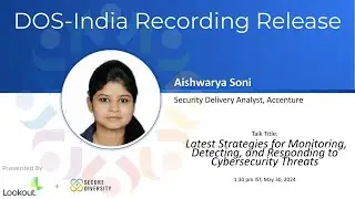 Latest Strategies for Monitoring, Detecting, and Responding to Cybersecurity Threats, Aishwarya Soni
