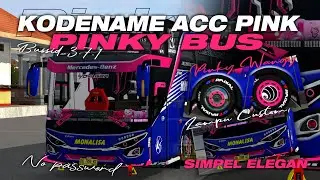 PINKY BUS🥵💦 KODENAME ACC PINK SHD ORI MBOIS |BUSSID V3.7.1 | KODENAME ACC TERBARU