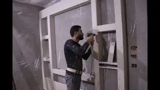 تعلم عمل مكتبة بالجبس بورد بطريقه سهله