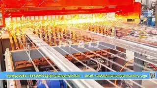 Double hopper breeding net welding line.breeding cage net welding production line.