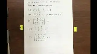 M108 Lineer Cebir II, &Ouml;dev 11: Determinantlar, Prof. Dr. Himmet CAN