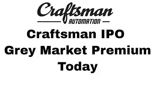 Craftsman Automation IPO Grey Market Premium today