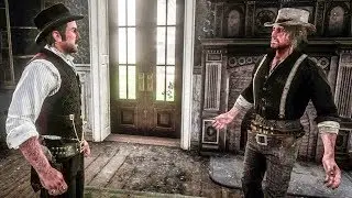 John Marston & Dutch Arguing in Shady Belle - Red Dead Redemption 2 Camp Event