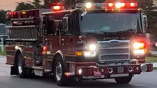 Baltimore County Fire Department Brand New Engine 13 Responding to a Fuel Spill 07/31/23
