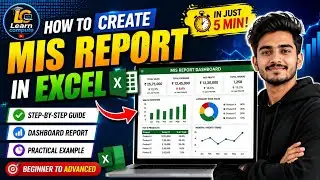 | How to Create MIS Report in Excel| MIS Report in Exce l @learncomputegbr #2025 #excel