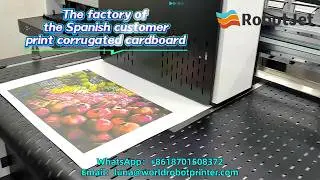 Corrugated Cardboard | Carton Printing Machine #singlepassprinter #cmyk #corrugatedcardboard #print