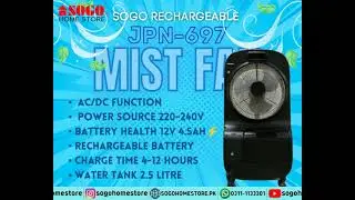 Jpn 697 Mist Fan aircooler ,humidifier