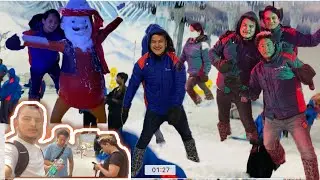 Finally 3idiots had fun n at snow city #funworld #snowcity #snowfall #snowworld #bangalorevlogs