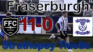 11-0 win to end the season | Fraserburgh v Strathspey Thistle