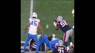 Offensive lineman Jared Wilson saves the day 😤 Chargers vs Patriots