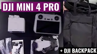 UNBOXING DJI Mini 4 Pro Fly More Combo + DJI Backpack | QUICK TEST