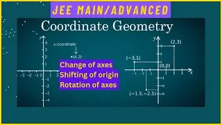 Part 04|Change of axes|Shifting of origin| Rotation of axes with examples