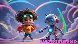 Robot & Boy Adventure | Cartoon Music Video for Children