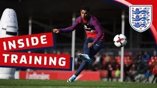England shooting session with Kane, Defoe & Rashford | Inside Training