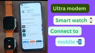 Smart watch connect to mobile phonewatch/ultra aluminum ceramic case mobile join app#android#watch#