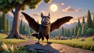 Benny the Bat Flies at Night | Nighttime Adventure Song for Kids | Nursery Rhymes and  Learning
