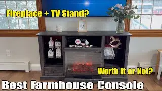 Rresyet Fireplace TV Stand Review | Best Farmhouse Media Console?