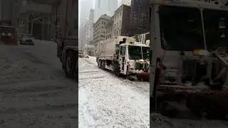Before you complain about the snow&hellip;Remember who&rsquo;s out here clearing it.Thank you, DSNY workers.