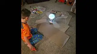 Kane's Creative Ceiling fan with cardboard blades! @kane.gronvold