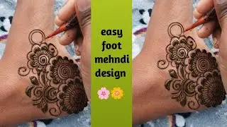 Stylish foot mehndi design 💫💫 | aesthetic mehndi design | foot mehndi design | simple mehndi design 