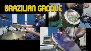Recording some Brazilian grooves on drums and percussion