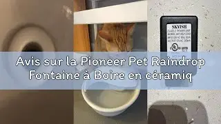 Avis sur la Pioneer Pet Raindrop Fontaine &agrave; Boire en c&eacute;ramique pour Animaux de Compagnie Blanc